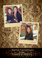 CC031 Safari Chic Christmas Card 5x7 Press Printed Front
